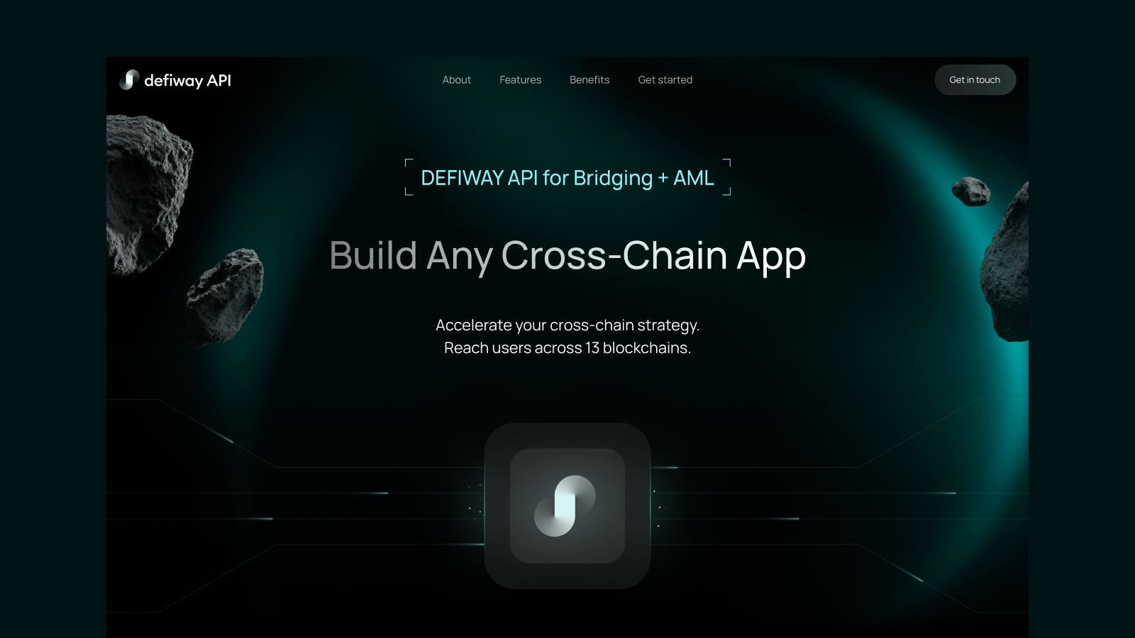 Defiway API landing page preview
