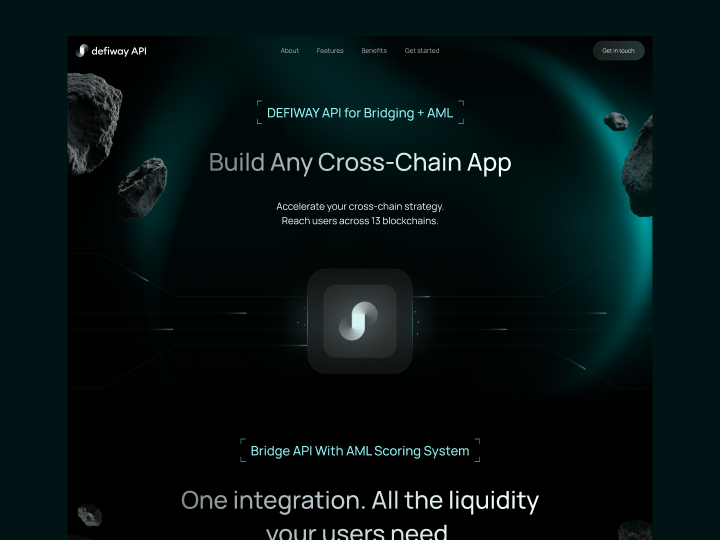 Defiway API landing page