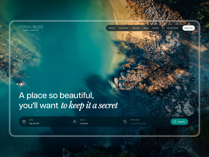 Tuross Beach website redesign