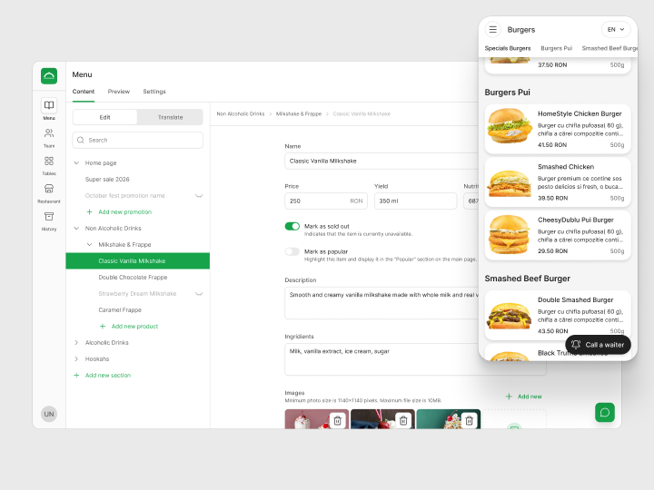 QR Menu Platform